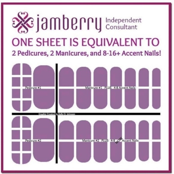 JAMBERRY nail wraps - aqua flora - Picture 7 of 8